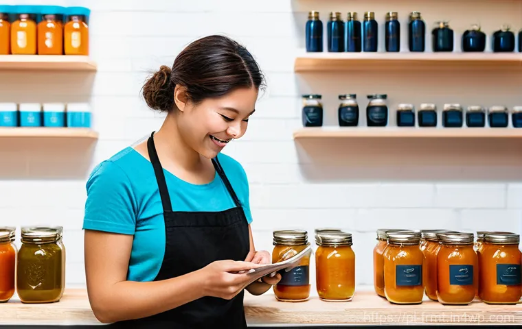도시 발효실 운영 시 고객 지향적 접근법 - **"Authentic Local Artisan Market Stall"** A warmly lit and inviting artisanal market stall or s... 도시 발효실 운영 시 고객 지향적 접근법 - **"Authentic Local Artisan Market Stall"** A warmly lit and inviting artisanal market stall or s...